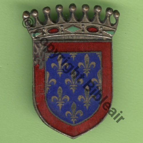 A1063 1945 NH GT.III.15 MAINE ALLEMAGNE LE BOURGET  SM 2Anneaux  Dos lisse Email.GF grave No1 COMMANDANT DU GROUPE FEVRIER 1945 JUIN 1946 Src.Y.GENTY 212Eur01.17 